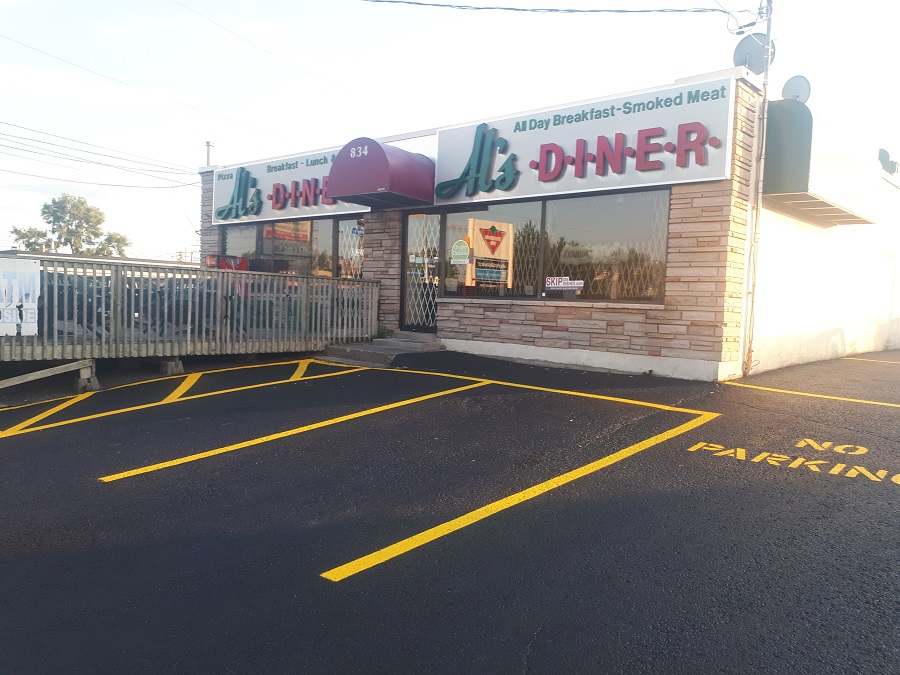 Parking lot sealing