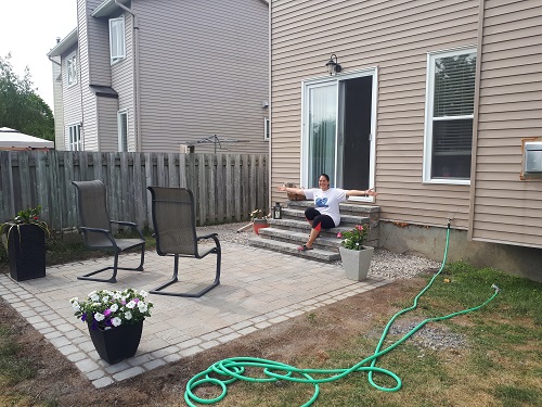 Backyard patio