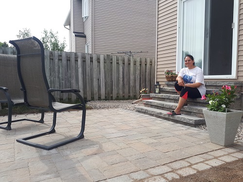 Backyard patio